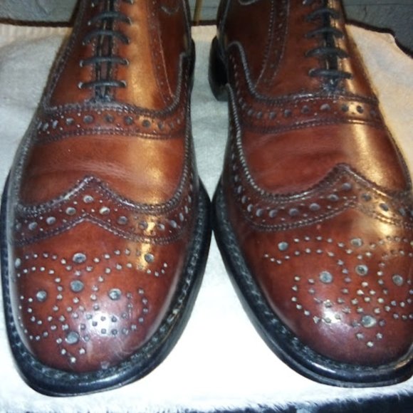 Allen Edmonds Dark Chili Men's Classic McAllister Wingtip Oxford sz 8.5 - Picture 6 of 15